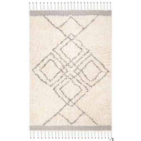 Safavieh 2 ft. 3 in. x 8 ft. Hand Loomed Bohemian Casablanca Runner RugGrey & Ivory CSB252A-28